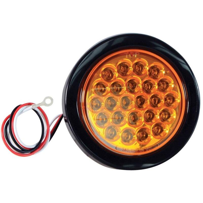 Buyers Products Company 4 in. LED Recessed Warning Flash Strobe Light for Work Truck - SL40AR