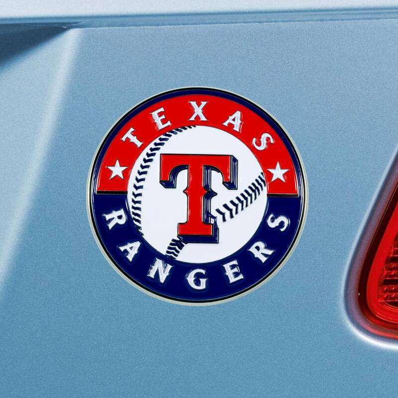 FANMATS MLB - Texas Rangers 3D Metal Color Emblem - 26734