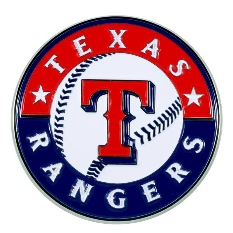 FANMATS MLB - Texas Rangers 3D Metal Color Emblem - 26734