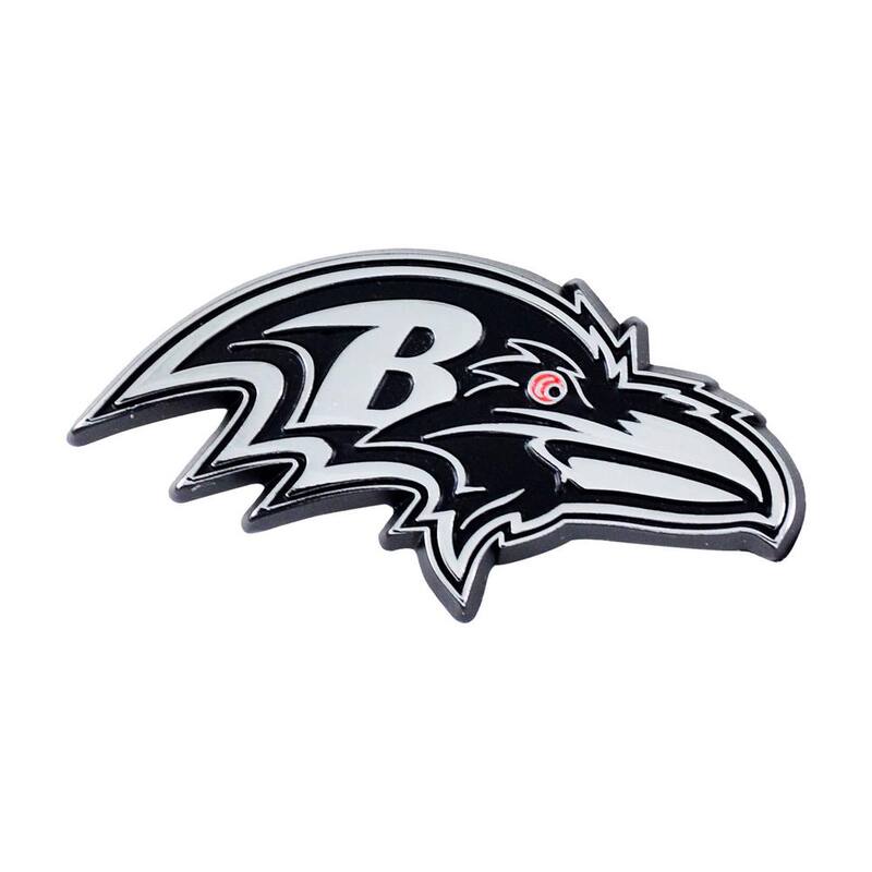 FANMATS NFL - Baltimore Ravens Chromed Metal 3D Emblem - 15622