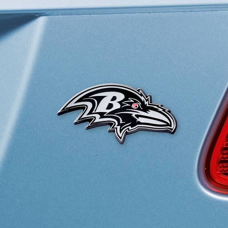 FANMATS NFL - Baltimore Ravens Chromed Metal 3D Emblem - 15622