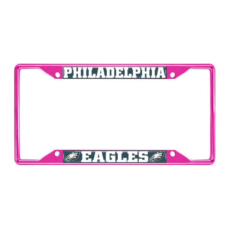 FANMATS Universal Fit NFL - Philadelphia Eagles License Plate Frame - Pink - 43454