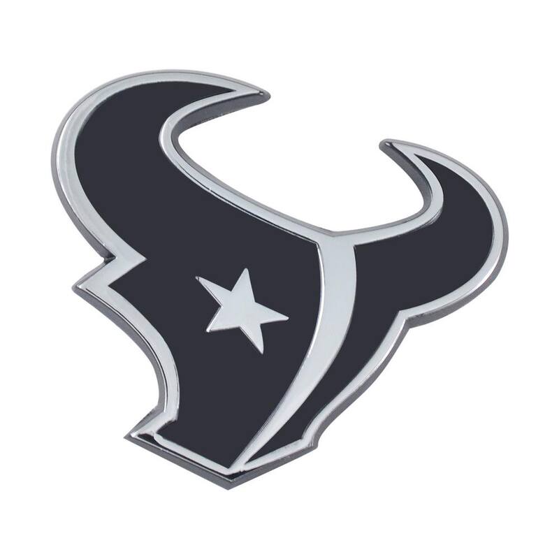 FANMATS NFL - Houston Texans Chromed Metal 3D Emblem - 21397