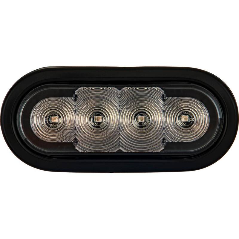Buyers Products 6 in. LED Emergency Warning Flash Strobe Light Amber/Blue - SL62AB