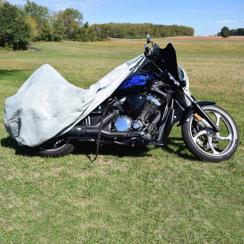 Budge Protector V 96 in. x 44 in. x 44 in. Waterproof Motorcycle Cover Size MC-1 - 5LMC5