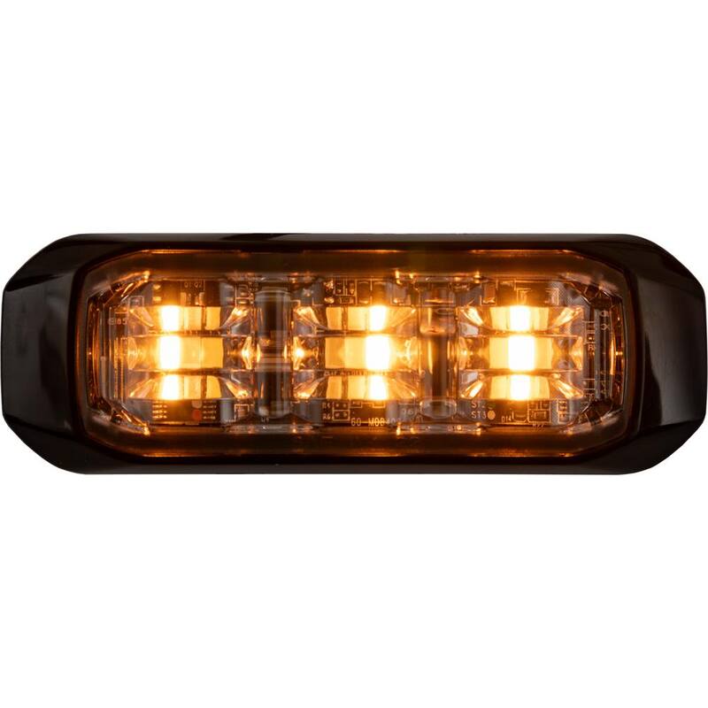 Buyers Products 3.5 in. Emergency Warning Strobe Light Bar Amber/Green/Clear - 8890929