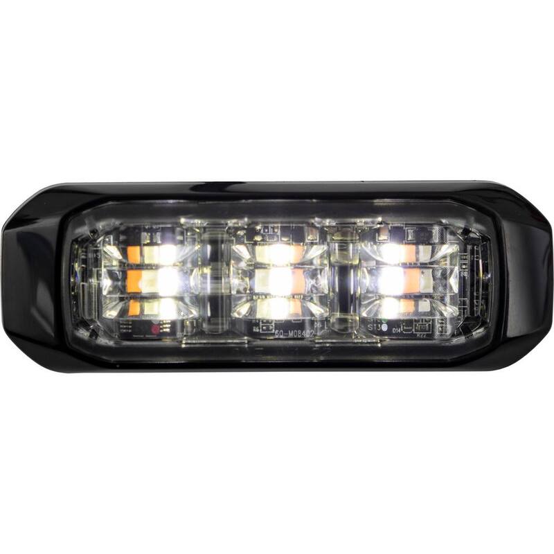 Buyers Products 3.5 in. Emergency Warning Strobe Light Bar Amber/Green/Clear - 8890929