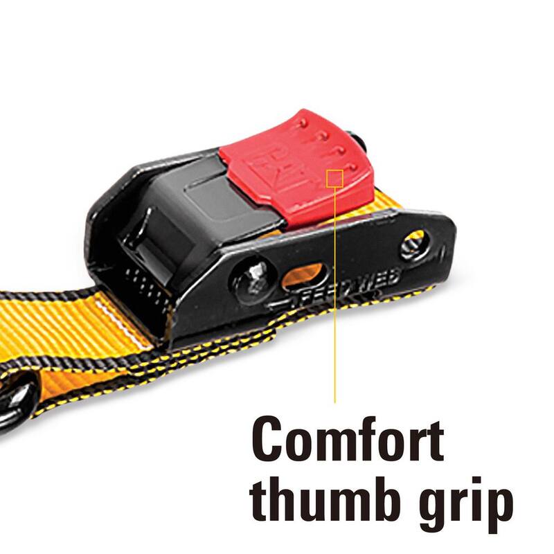 CAT 16 ft. x 1 in. 400 lbs. Cambuckle Tie-Down Straps (4-Piece) - 980178N