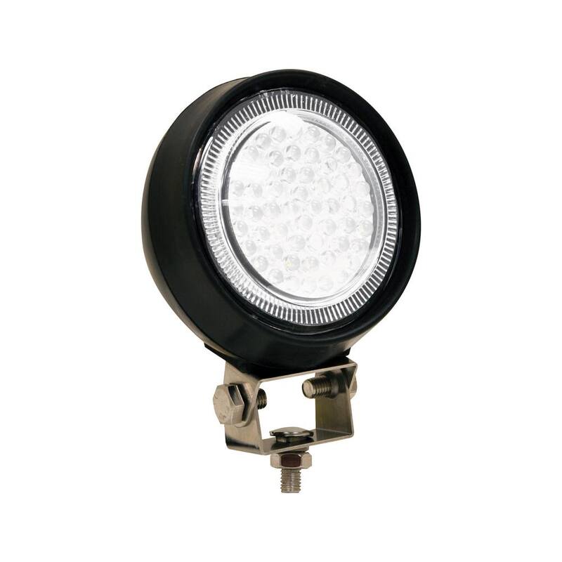 Buyers Products Company 5 in. LED Sealed Rubber 36 W Utility Flood Light, Clear - 1492110