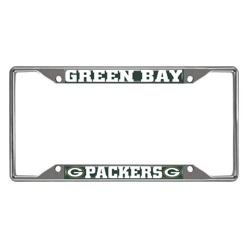 FANMATS NFL - Green Bay Packers Chromed Stainless Steel License Plate Frame - 15532