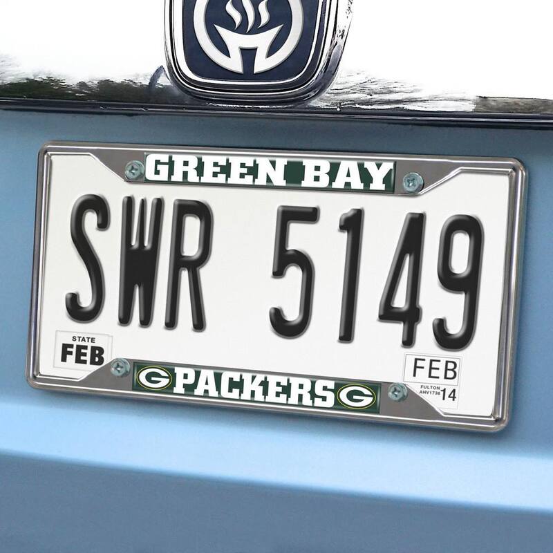 FANMATS NFL - Green Bay Packers Chromed Stainless Steel License Plate Frame - 15532