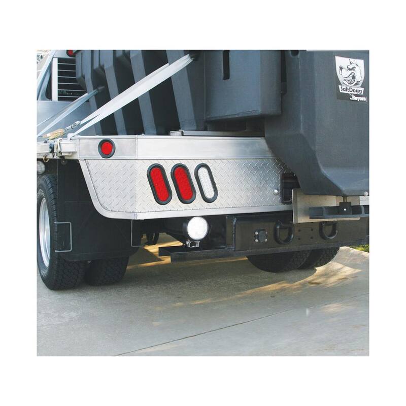 Buyers Products Company 5 in. Wide Truck Car Utility Off Road Vehicle Mounted Rubber Sealed Flood Work Light, Clear - 1492112