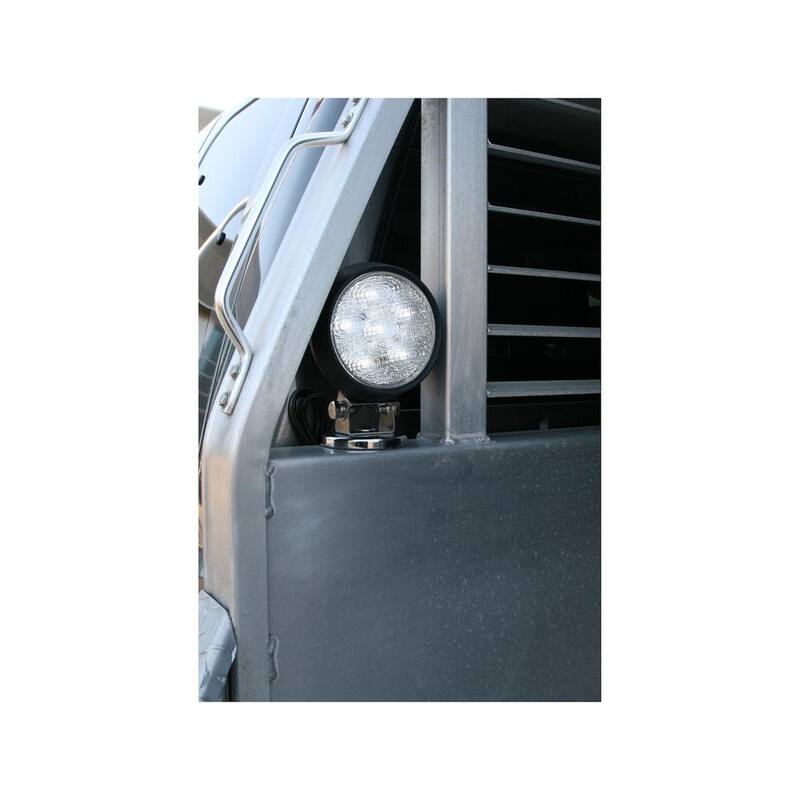 Buyers Products Company 5 in. Wide Truck Car Utility Off Road Vehicle Mounted Rubber Sealed Flood Work Light, Clear - 1492112