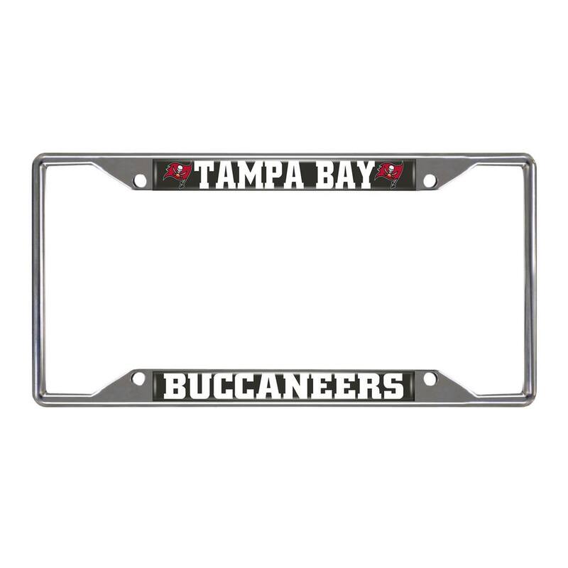 FANMATS NFL - Tampa Bay Buccaneers Chromed Stainless Steel License Plate Frame - 15534
