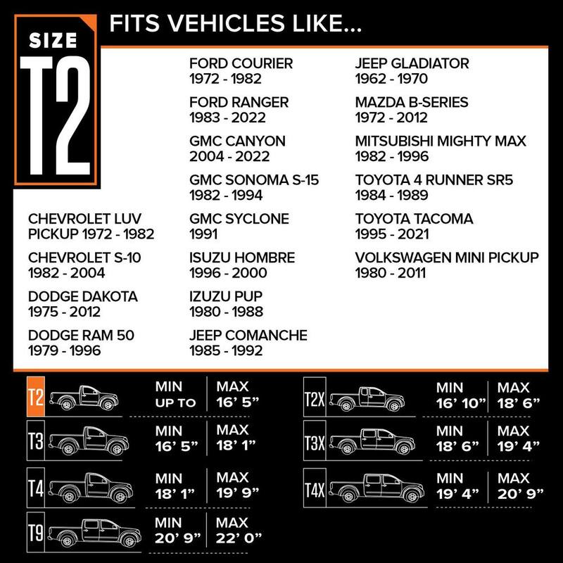 Budge Duro 197 in. x 60 in. x 56 in. Size T2 Truck Cover - TD-2