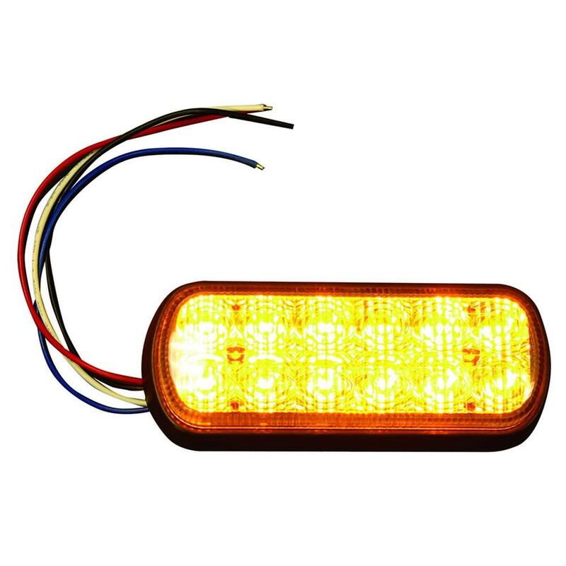 Buyers Products Company 5 in. LED Emergency Safety Truck Warning Flash Strobe Light - 8891600