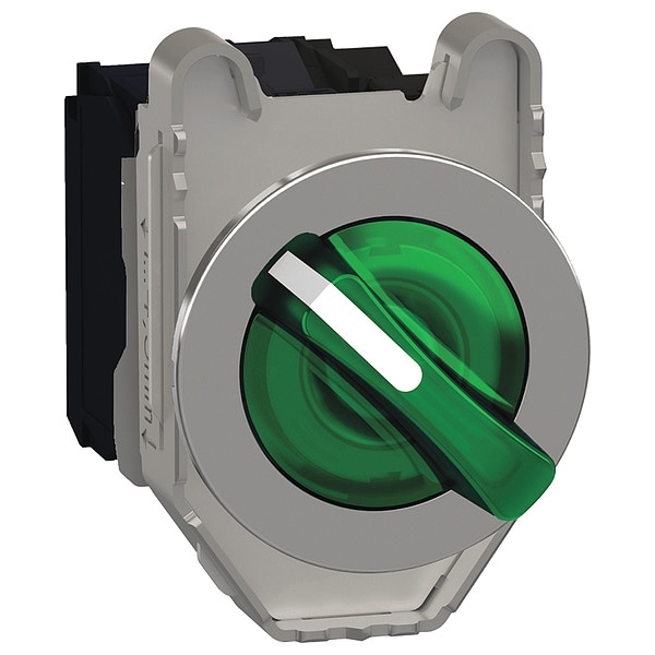 Schneider Electric SelectorSwitch, Iluminado, 3 posiciones, 30mm, Verde - XB4FK133B5