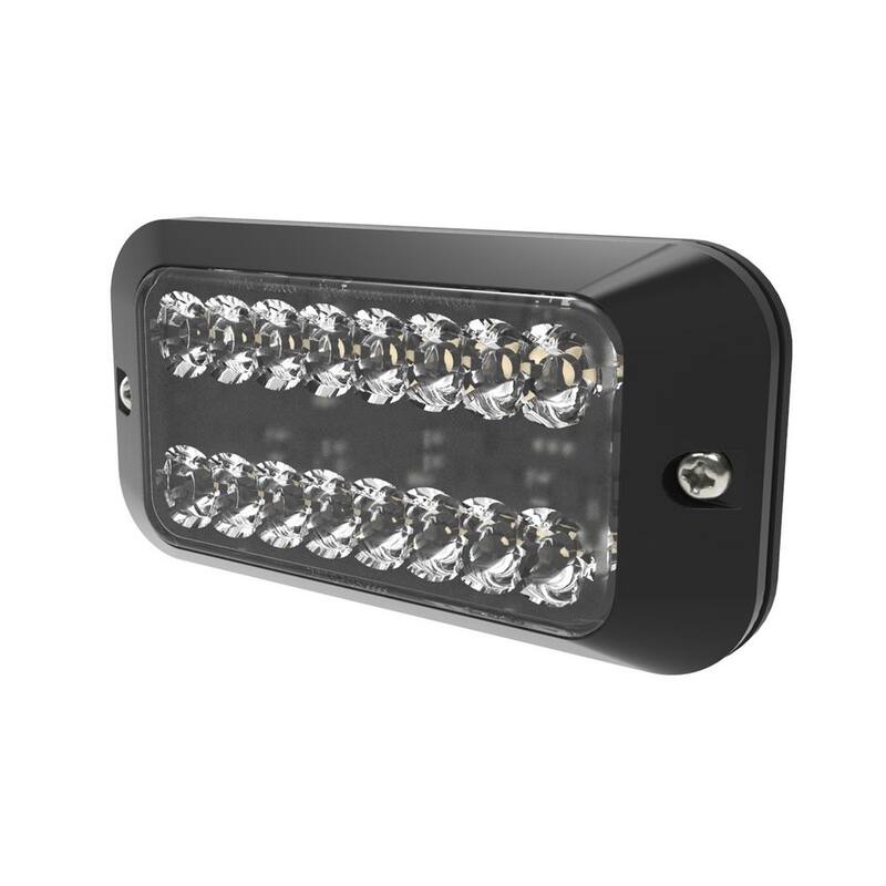 ECCO Directional 16 LED Double Stack Surface Mount Dual Color 12-Volt to 24-Volt Amber/White - ED3789AC