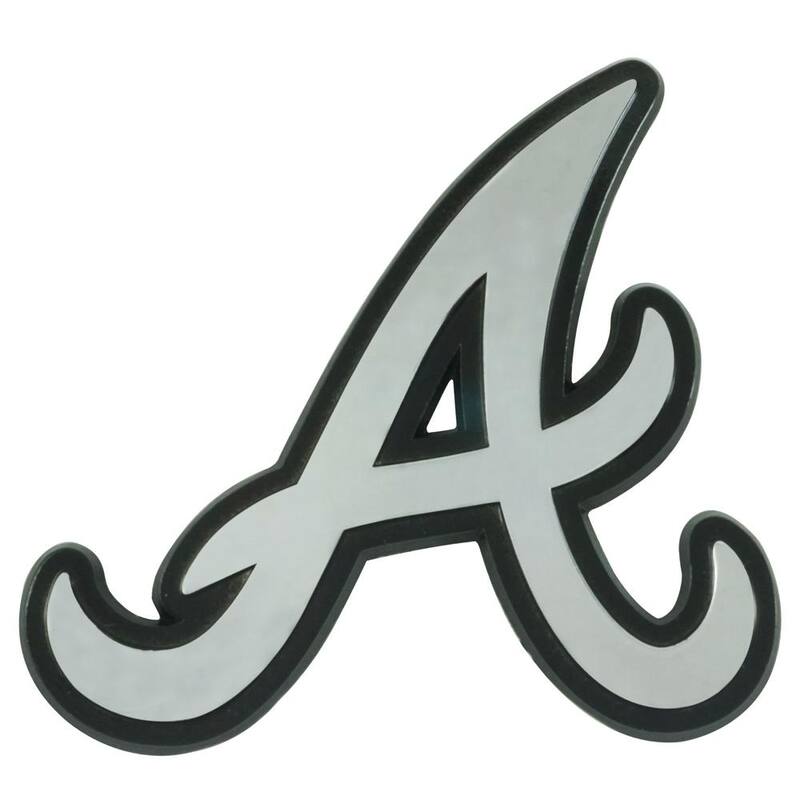 FANMATS MLB - Atlanta Braves 3D Auto Chromed Metal Emblem - 26508