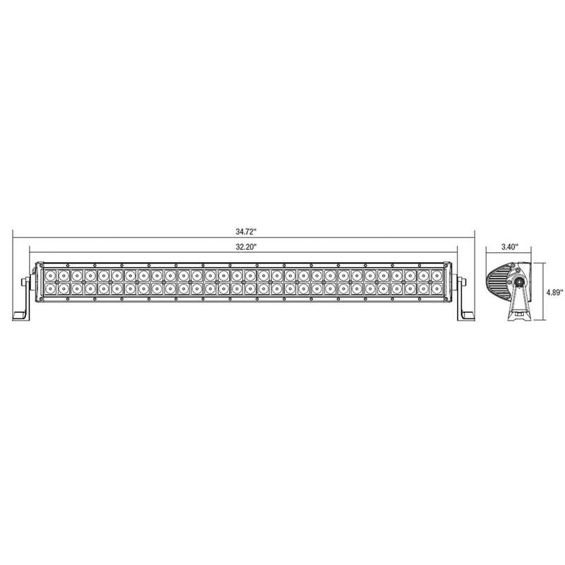 Buyers Products Company 32 in. Truck UTV ATV Mount LED Flood Spot Combo Light Bar - 1492163