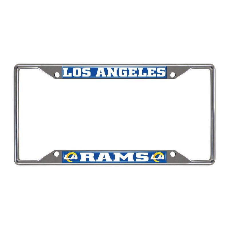 FANMATS NFL - Los Angeles Rams Chromed Stainless Steel License Plate Frame - 21381