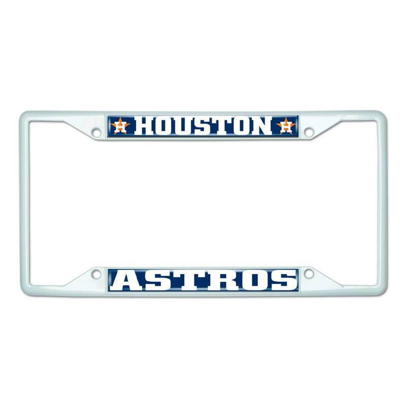 FANMATS Universal Fit MLB - Houston Astros License Plate Frame - White - 43826