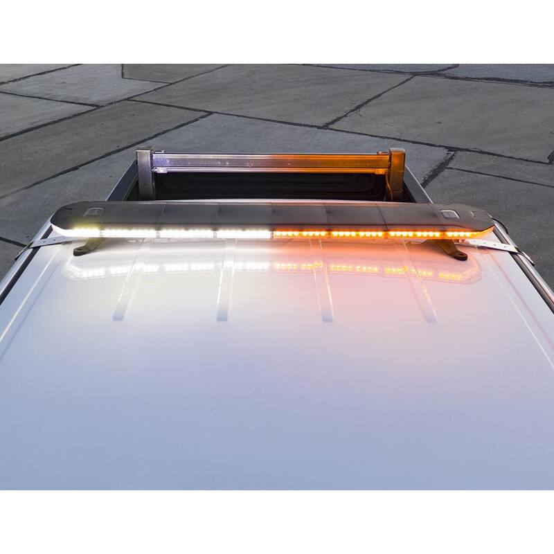Buyers Products Company 48 in. Truck Warning LED Light Bar Wireless Remote Amber/Clear - 8893148