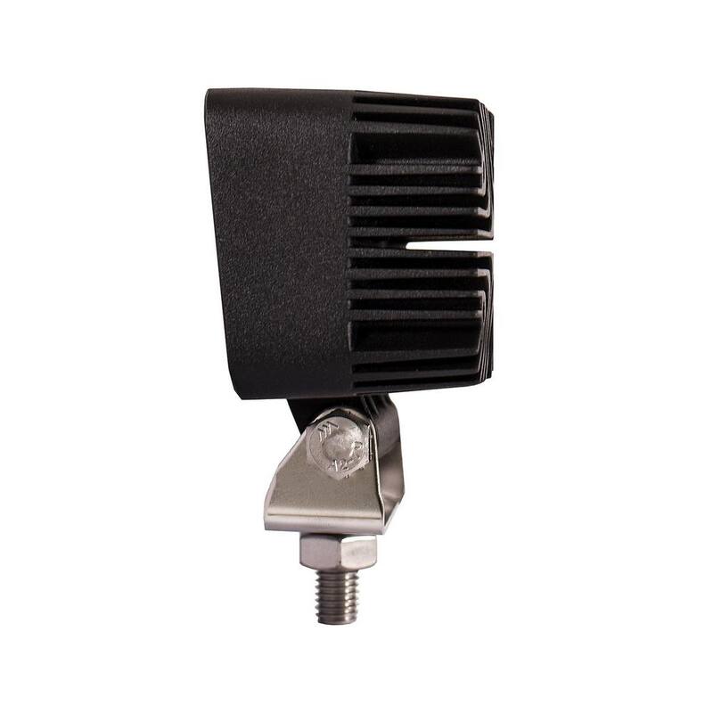 Buyers Products Company 6 in. Wide Truck Car Utility Off Road Vehicle Boat Marine Mounted LED Rectangular Flood Work Light, Clear - 1492118