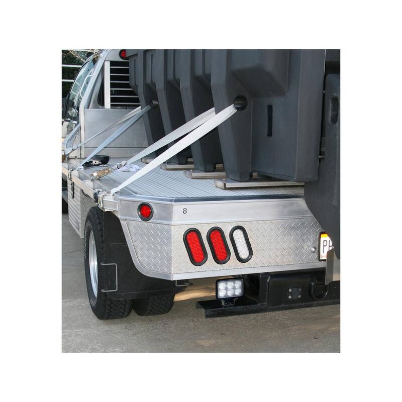 Buyers Products Company 6 in. Wide Truck Car Utility Off Road Vehicle Boat Marine Mounted LED Rectangular Flood Work Light, Clear - 1492118