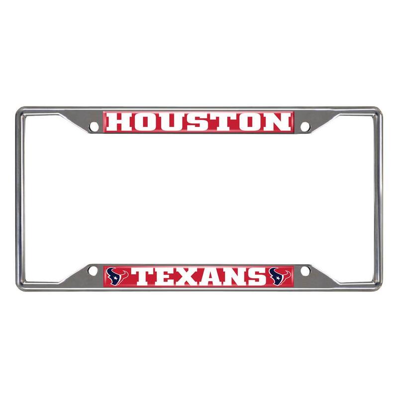 FANMATS NFL - Houston Texans Chromed Stainless Steel License Plate Frame - 21531
