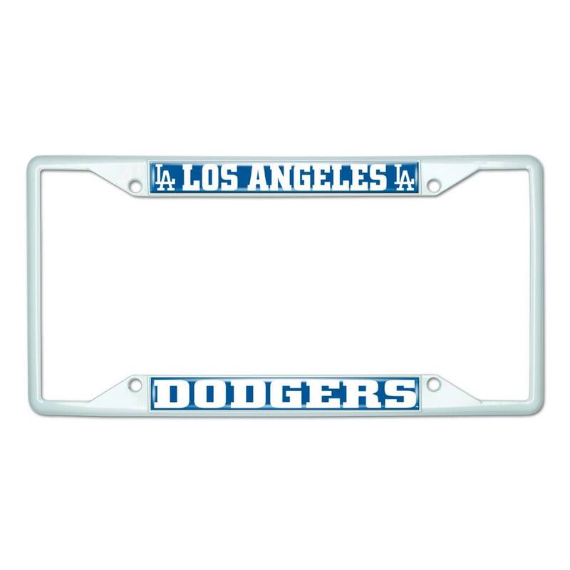 FANMATS Universal Fit MLB - Los Angeles Dodgers License Plate Frame - White - 43832