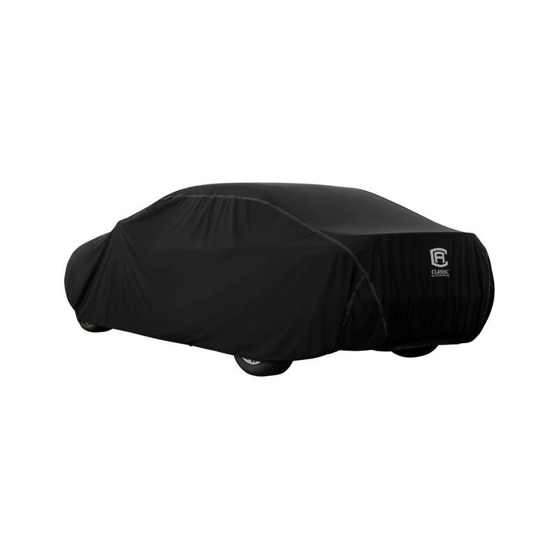Classic Accessories OverDrive HydroFlex 230 in. L x 59 in. W x 53 in. H Stretch Sedan Car Cover in Black - 10-109-260401-RT