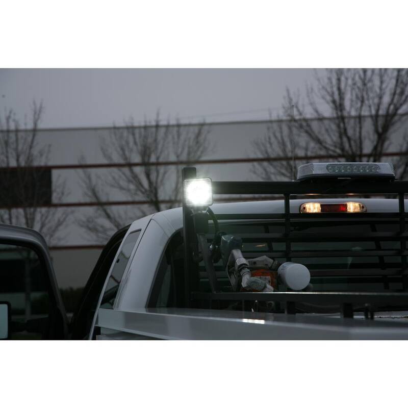 ECCO SAE Class 1 Clear Lens LED Minibar with Amber/Clear LEDs Temporary Mount - 5590CAC-VM