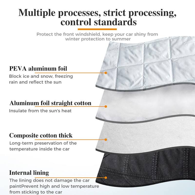 Shatex 94 in. x 58 in. 4-Layers Thickness Car Windshield Snow Cover - WSC9458S