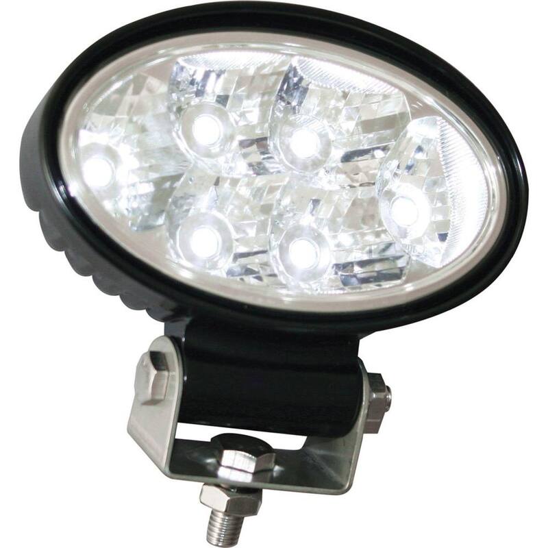 Buyers Products Company 5.5 in. ide Oval Truck Car Utility Off Road Vehicle Mounted LED Flood Work Light, Clear - 1492113