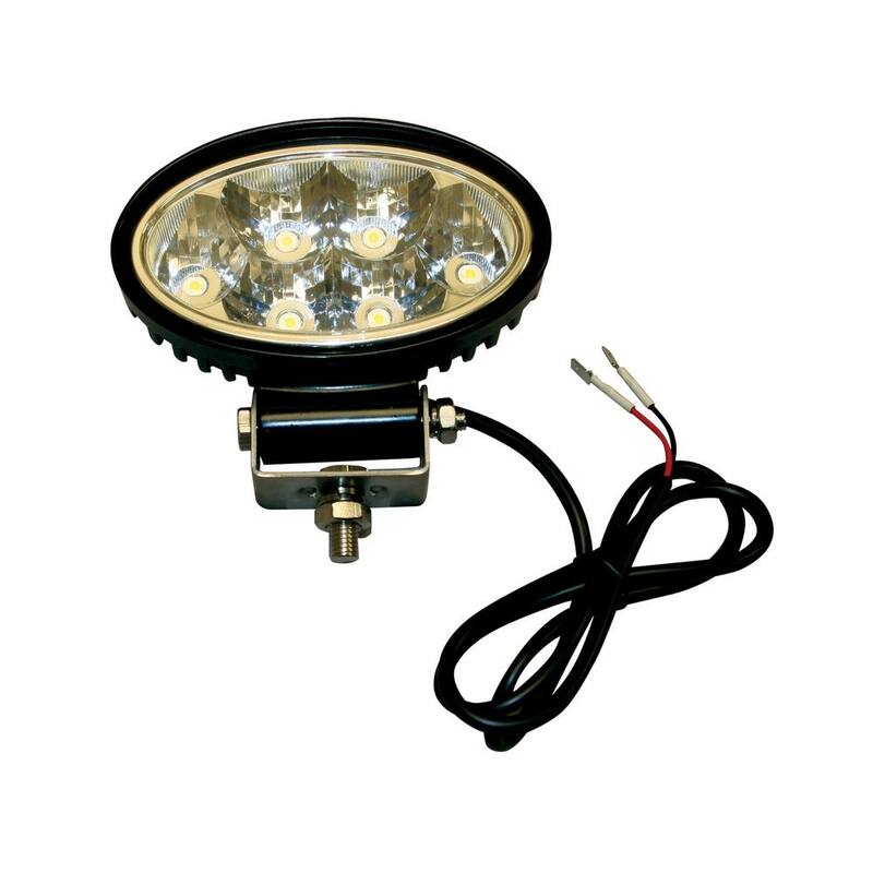 Buyers Products Company 5.5 in. ide Oval Truck Car Utility Off Road Vehicle Mounted LED Flood Work Light, Clear - 1492113