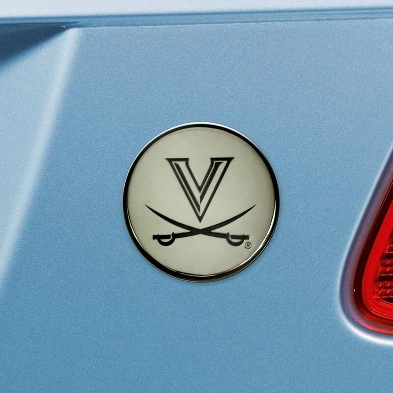 FANMATS NCAA University of Virginia 3 in. x 3 in. Chrome Emblem - 21403