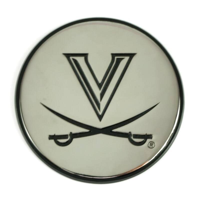 FANMATS NCAA University of Virginia 3 in. x 3 in. Chrome Emblem - 21403