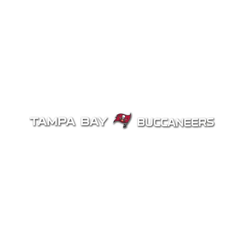 FANMATS Tampa Bay Buccaneers Sun Stripe 3.25 in. x 34 in. Windshield Decal - 61490