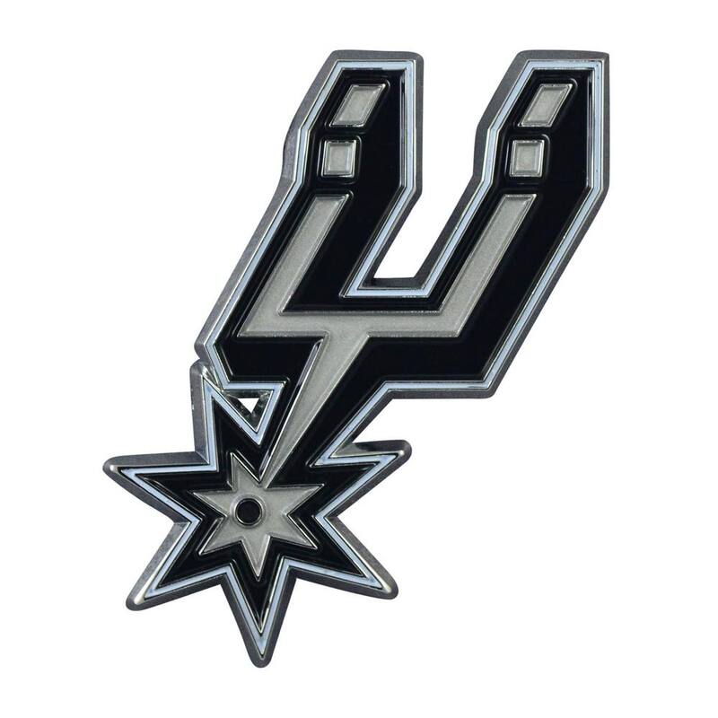 FANMATS 2.5 in. x 3.2 in. NBA San Antonio Spurs Color Emblem - 22249
