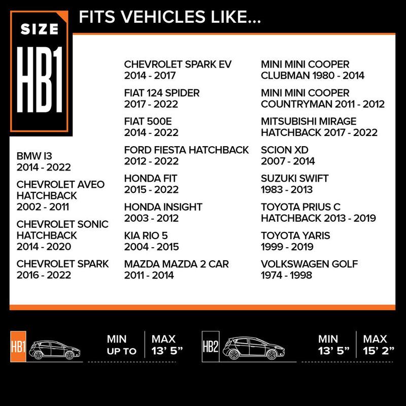 Budge Duro 161 in. x 59 in. x 51 in. Hatchback Cover Size HB-1 - DHB-1
