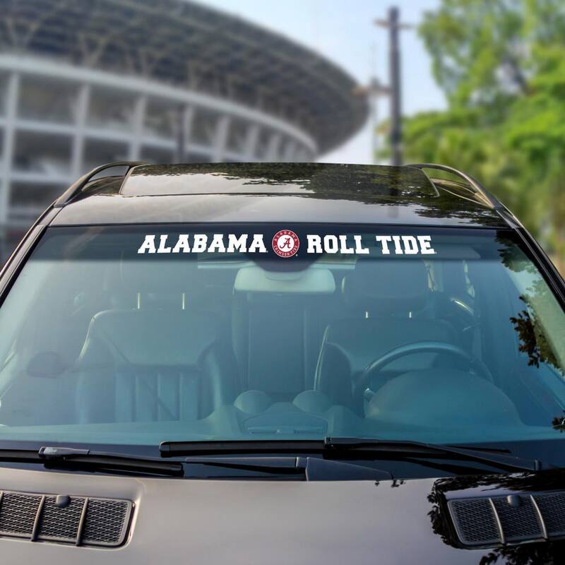 FANMATS Alabama Crimson Tide Sun Stripe 3.25 in. x 34 in. Windshield Decal - 61494