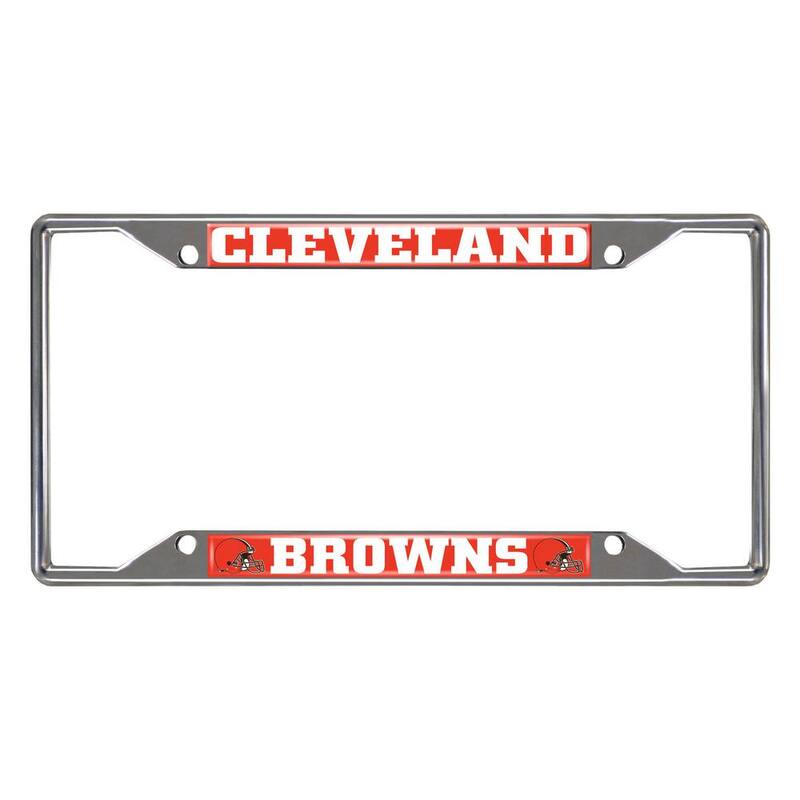 FANMATS NFL - Cleveland Browns Chromed Stainless Steel License Plate Frame - 21370