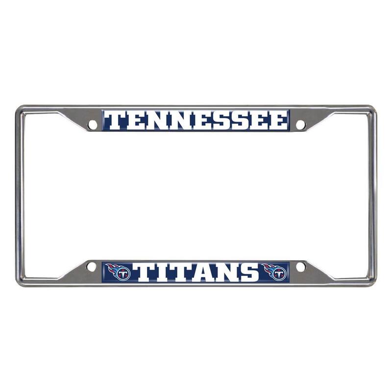 FANMATS NFL - Tennessee Titans Chromed Stainless Steel License Plate Frame - 21391