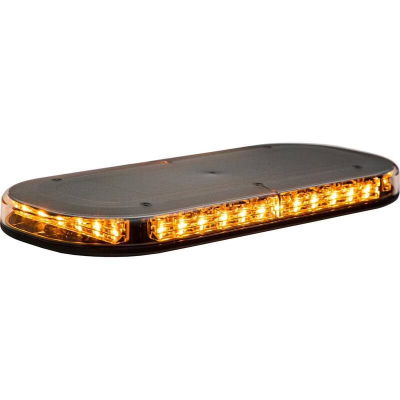 Buyers Products Company Class-1 Work Truck Emergency Flash LED Light Bar Amber/Clear - 8891160