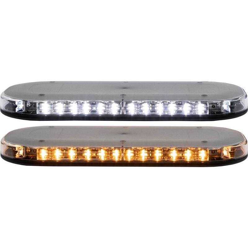 Buyers Products Company Class-1 Work Truck Emergency Flash LED Light Bar Amber/Clear - 8891160