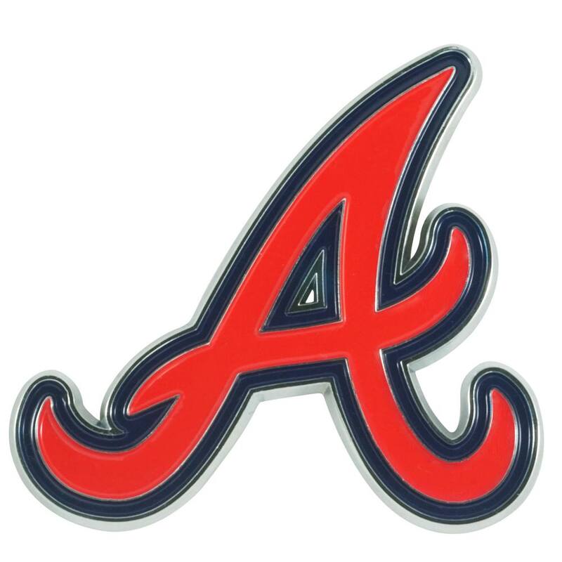 FANMATS MLB - Atlanta Braves 3D Metal Color Emblem - 26501