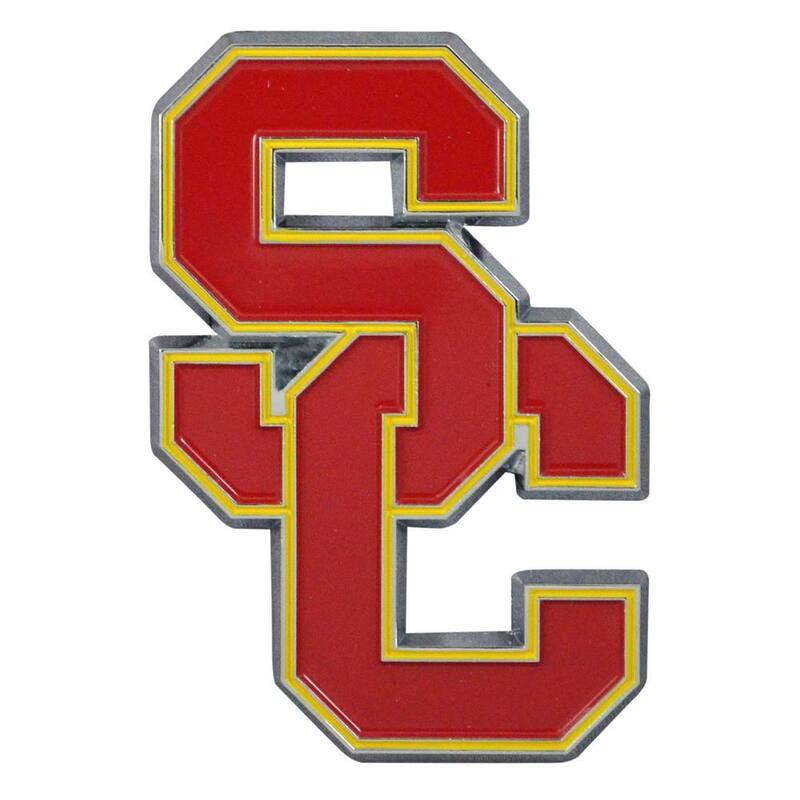 FANMATS 3 in. x 3.2 in. NCAA University of Southern California Color Emblem - 22251