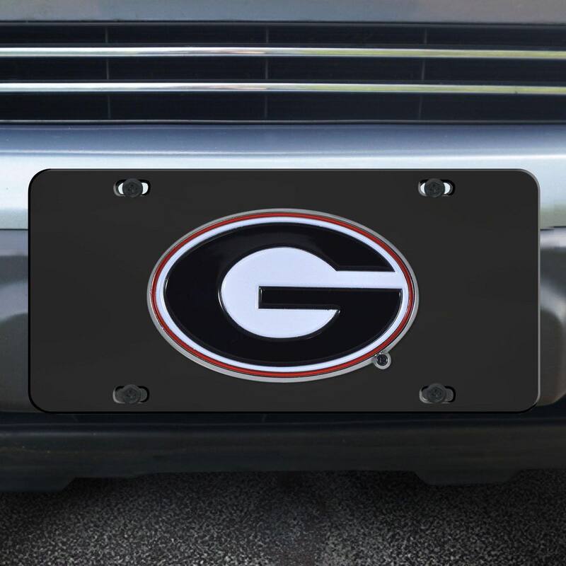 FANMATS Georgia Bulldogs 3D Black License Plate - 33620