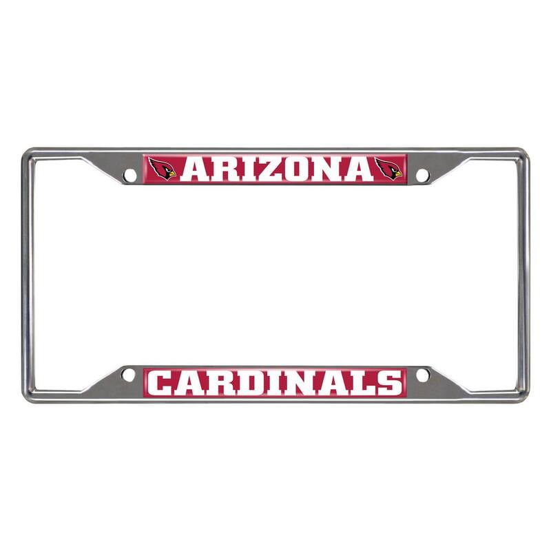 FANMATS NFL - Arizona Cardinals Chromed Stainless Steel License Plate Frame - 15525